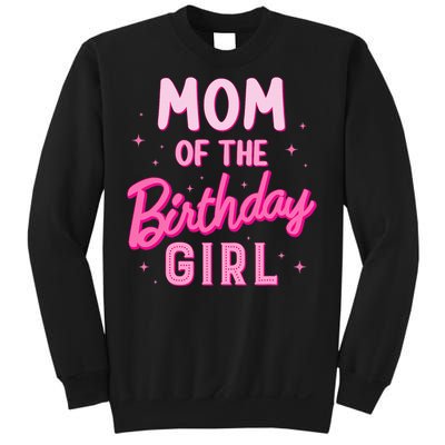 Mom Of The Birthday Girl Party Girl Groovy Retro For Mommy Sweatshirt