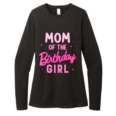 Mom Of The Birthday Girl Party Girl Groovy Retro For Mommy Womens CVC Long Sleeve Shirt