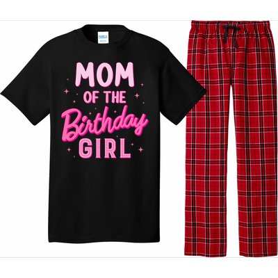 Mom Of The Birthday Girl Party Girl Groovy Retro For Mommy Pajama Set