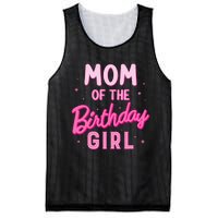 Mom Of The Birthday Girl Party Girl Groovy Retro For Mommy Mesh Reversible Basketball Jersey Tank