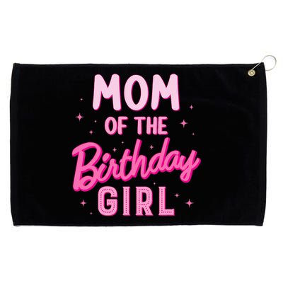 Mom Of The Birthday Girl Party Girl Groovy Retro For Mommy Grommeted Golf Towel