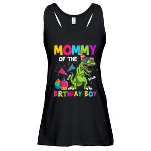 Mommy Of The Birthday Boy T-Rex Dinosaur Birthday Ladies Essential Flowy Tank