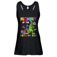 Mommy Of The Birthday Boy T-Rex Dinosaur Birthday Ladies Essential Flowy Tank