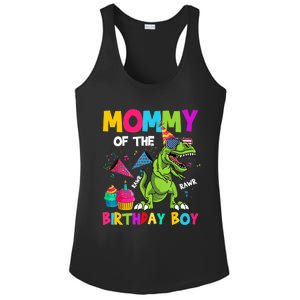 Mommy Of The Birthday Boy T-Rex Dinosaur Birthday Ladies PosiCharge Competitor Racerback Tank