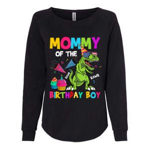 Mommy Of The Birthday Boy T-Rex Dinosaur Birthday Womens California Wash Sweatshirt