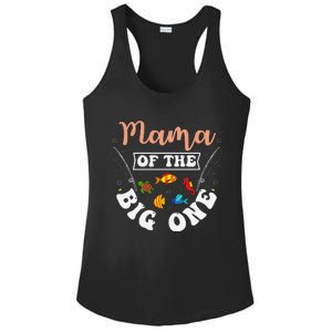 Mama Of The Big One Fishing Birthday Party Bday Celebration Ladies PosiCharge Competitor Racerback Tank