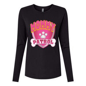 Mommy Of The Birthday Girl Dog Paw Mom Matching Womens Cotton Relaxed Long Sleeve T-Shirt