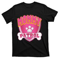 Mommy Of The Birthday Girl Dog Paw Mom Matching T-Shirt