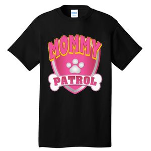 Mommy Of The Birthday Girl Dog Paw Mom Matching Tall T-Shirt