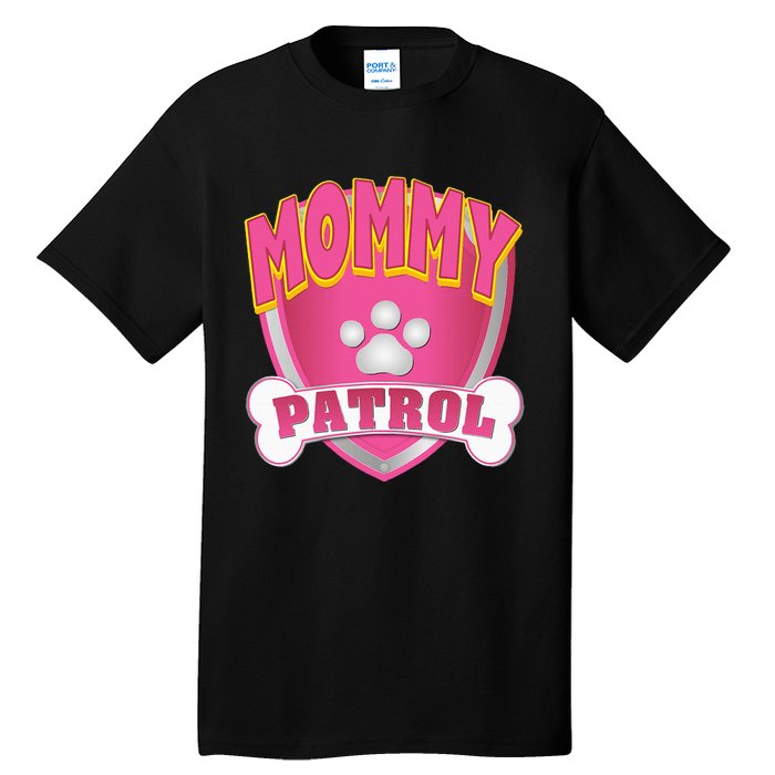 Mommy Of The Birthday Girl Dog Paw Mom Matching Tall T-Shirt