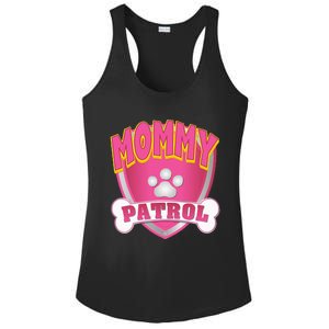 Mommy Of The Birthday Girl Dog Paw Mom Matching Ladies PosiCharge Competitor Racerback Tank