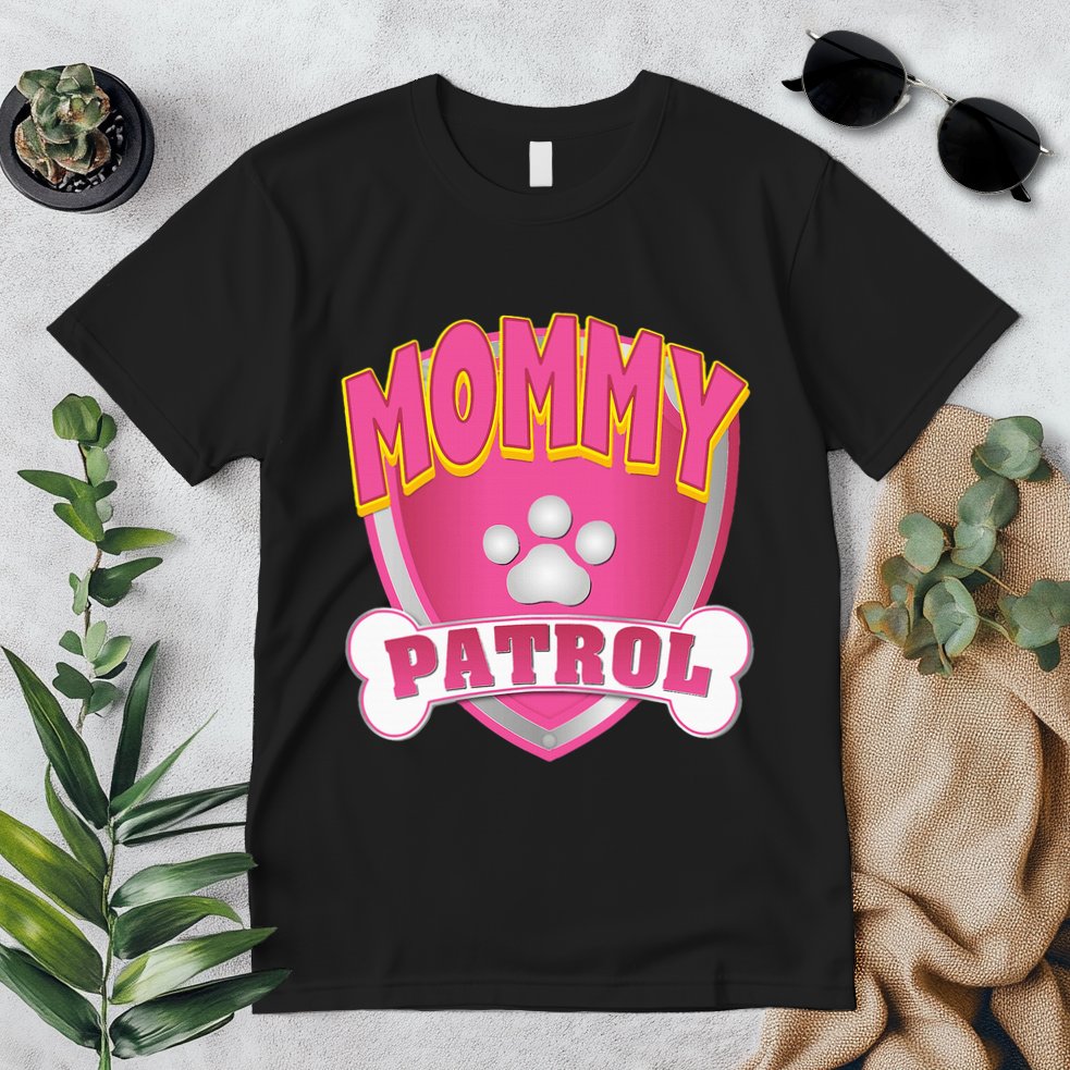 Mommy Of The Birthday Girl Dog Paw Mom Matching Premium T-Shirt