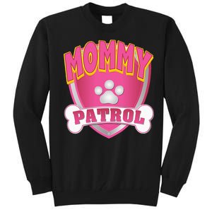 Mommy Of The Birthday Girl Dog Paw Mom Matching Tall Sweatshirt