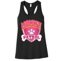 Mommy Of The Birthday Girl Dog Paw Mom Matching Women's Racerback Tank