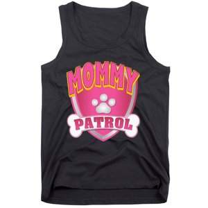 Mommy Of The Birthday Girl Dog Paw Mom Matching Tank Top