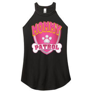 Mommy Of The Birthday Girl Dog Paw Mom Matching Women's Perfect Tri Rocker Tank