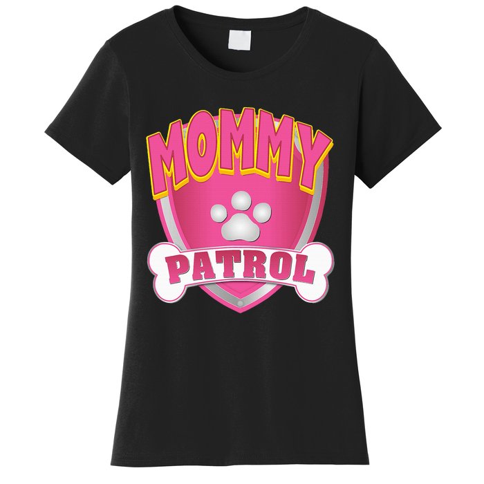 Mommy Of The Birthday Girl Dog Paw Mom Matching Women's T-Shirt