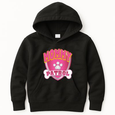 Mommy Of The Birthday Girl Dog Paw Mom Matching Kids Hoodie