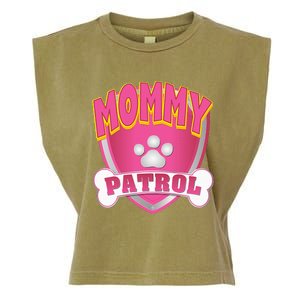 Mommy Of The Birthday Girl Dog Paw Mom Matching Garment-Dyed Women's Muscle Tee