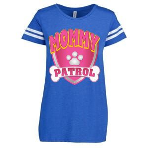 Mommy Of The Birthday Girl Dog Paw Mom Matching Enza Ladies Jersey Football T-Shirt