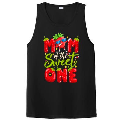 Mom Of The Sweet One Dabbing Valentines Day Strawberry Funny Gift Meaningful Gif PosiCharge Competitor Tank