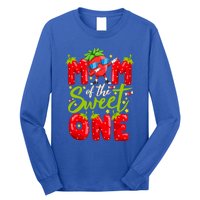 Mom Of The Sweet One Dabbing Valentines Day Strawberry Funny Gift Meaningful Gif Long Sleeve Shirt