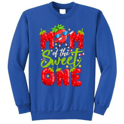 Mom Of The Sweet One Dabbing Valentines Day Strawberry Funny Gift Meaningful Gif Sweatshirt