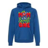 Mom Of The Sweet One Dabbing Valentines Day Strawberry Funny Gift Meaningful Gif Premium Hoodie