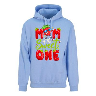 Mom Of The Sweet One Dabbing Valentines Day Strawberry Funny Gift Meaningful Gif Unisex Surf Hoodie