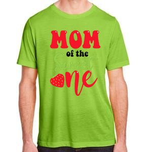 Mom Of The Sweet One Strawberry Summer First Birthday Adult ChromaSoft Performance T-Shirt