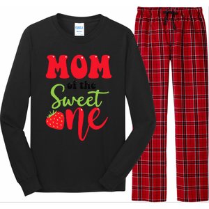 Mom Of The Sweet One Strawberry Summer First Birthday Long Sleeve Pajama Set