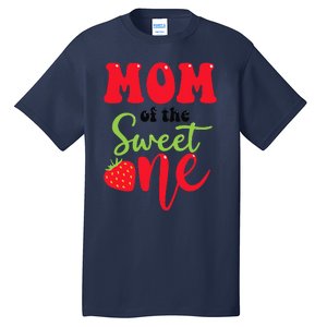 Mom Of The Sweet One Strawberry Summer First Birthday Tall T-Shirt