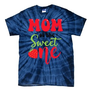 Mom Of The Sweet One Strawberry Summer First Birthday Tie-Dye T-Shirt