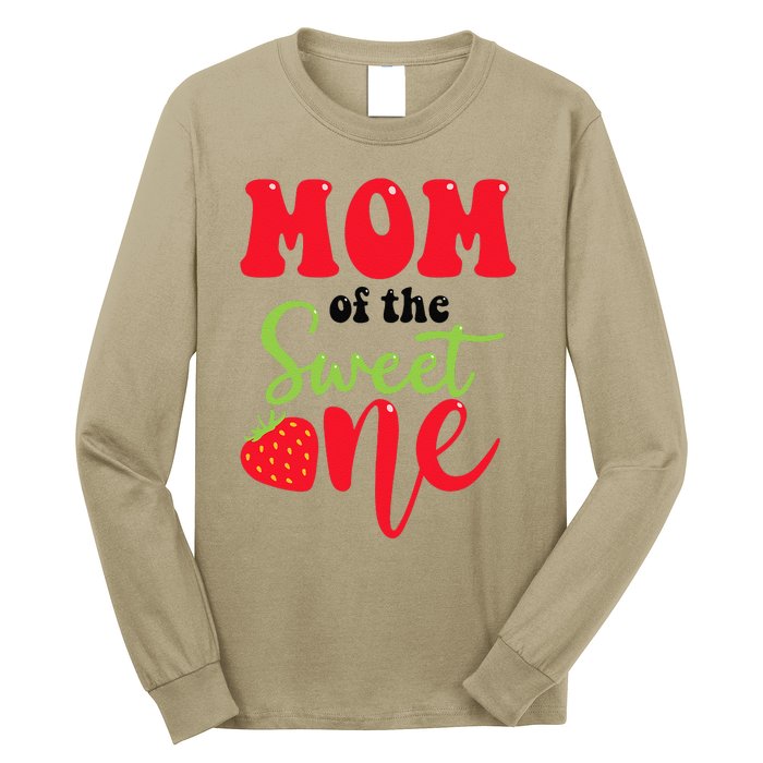 Mom Of The Sweet One Strawberry Summer First Birthday Long Sleeve Shirt