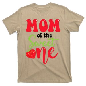 Mom Of The Sweet One Strawberry Summer First Birthday T-Shirt