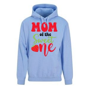 Mom Of The Sweet One Strawberry Summer First Birthday Unisex Surf Hoodie