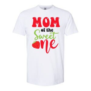 Mom Of The Sweet One Strawberry Summer First Birthday Softstyle CVC T-Shirt