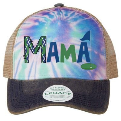 Mama Of The Birthday Boy Hole In One Golf Sport Matching Legacy Tie Dye Trucker Hat