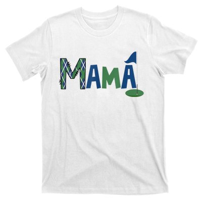 Mama Of The Birthday Boy Hole In One Golf Sport Matching T-Shirt