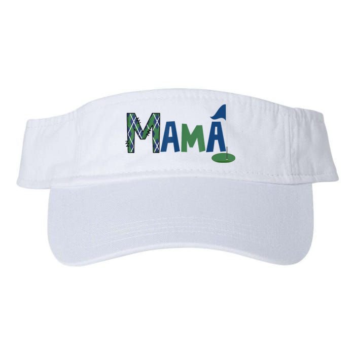 Mama Of The Birthday Boy Hole In One Golf Sport Matching Valucap Bio-Washed Visor