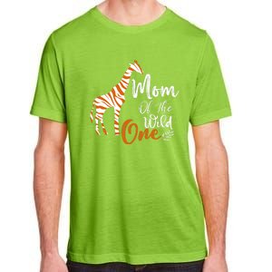 Mom Of The Wild One Funny 1st Birthday Animal Safari Gift Adult ChromaSoft Performance T-Shirt