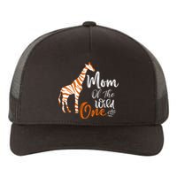 Mom Of The Wild One Funny 1st Birthday Animal Safari Gift Yupoong Adult 5-Panel Trucker Hat