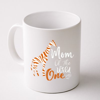 Mom Of The Wild One Funny 1st Birthday Animal Safari Gift Coffee Mug