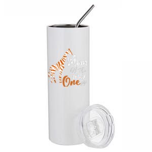 Mom Of The Wild One Funny 1st Birthday Animal Safari Gift Stainless Steel Tumbler