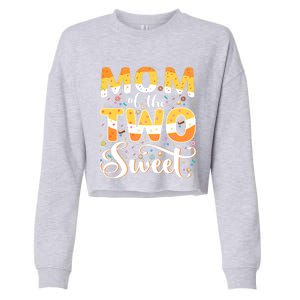 Mom Of The Two Sweet Proud Mother Mothers Day Cute Gift Cropped Pullover Crew