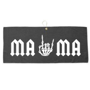 Mama Of The Bad Two The Bone Birthday 2 Years Old Birthday Large Microfiber Waffle Golf Towel