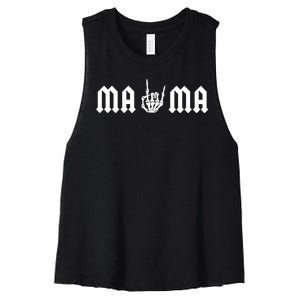 Mama Of The Bad Two The Bone Birthday 2 Years Old Birthday Women's Racerback Cropped Tank