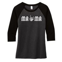 Mama Of The Bad Two The Bone Birthday 2 Years Old Birthday Women's Tri-Blend 3/4-Sleeve Raglan Shirt