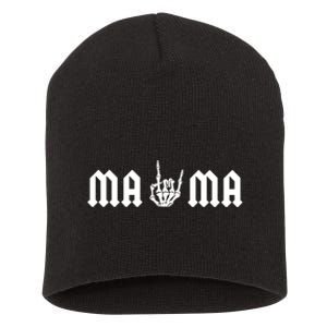 Mama Of The Bad Two The Bone Birthday 2 Years Old Birthday Short Acrylic Beanie