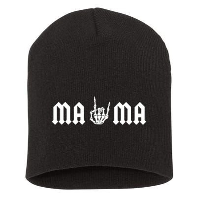 Mama Of The Bad Two The Bone Birthday 2 Years Old Birthday Short Acrylic Beanie